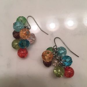 Multicolor beaded earrings